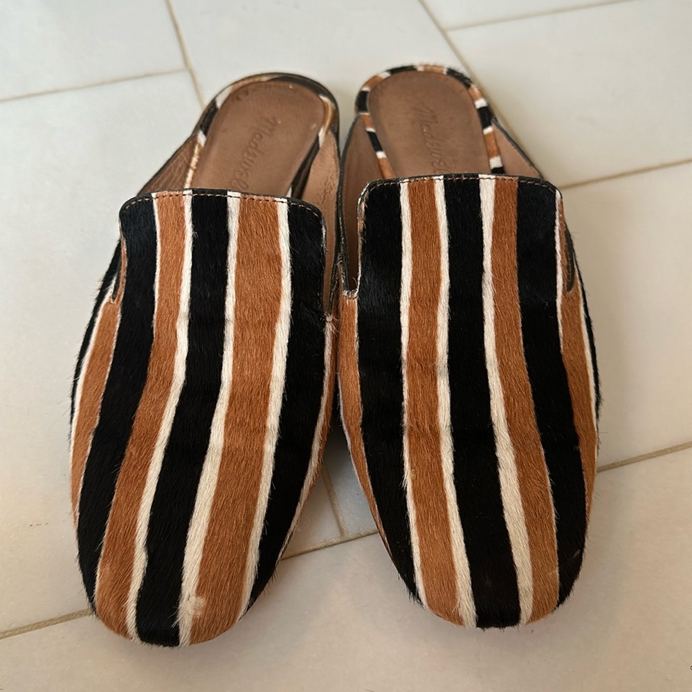 Madewell striped mule. Size 9